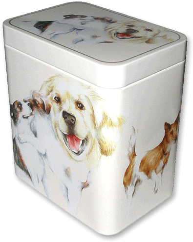 Teedose im Hunde-Design für 200 Gramm