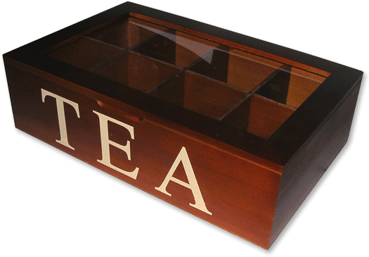 Teekiste aus Holz Teebeutelkiste