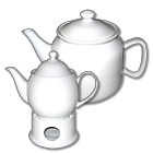 Porzellan Teekannen in klein bis groß