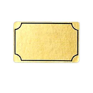 Goldene Etiketten mit Rahmen Blanko