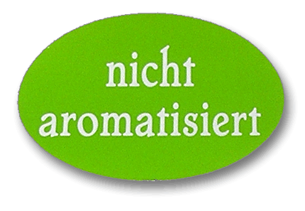 Hinweisetiketten mit der Aufschrift nicht Aromatisiert