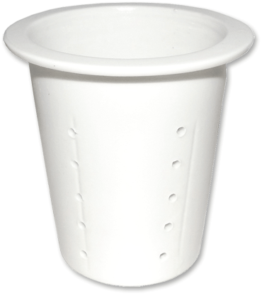 Mittelgrosses Porzellansieb für Tassen, Becher und Teekannen