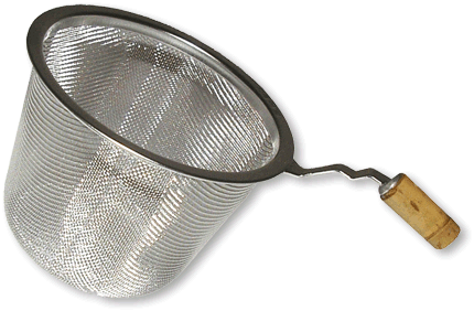 Kleines Teesieb mit Bambusgriff