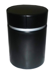 Aroma-Teedose-Schwarz-Silber
