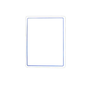 Eckige Etiketten blauer Rahmen