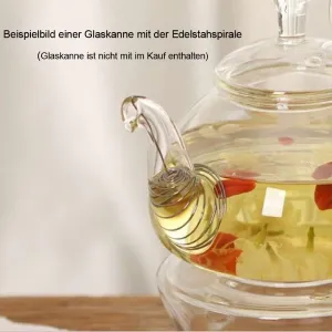 Edelstahlspirale für Kannen als Teesieb