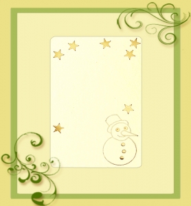 Etiketten Schneemann