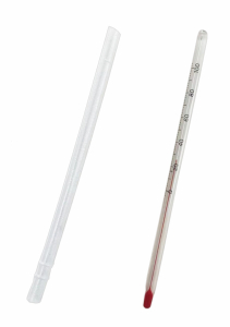 Glas-Tee-Thermometer Klein 147mm