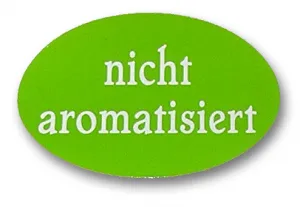 Hinweisetiketten Nicht Aromatisiert