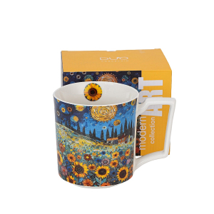Jumbobecher XL 750ml MODERN SUNFLOWER FIELD