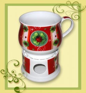 Tee-Becher mit Stövchen Ladybird