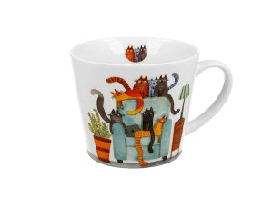 Teebecher 650ml Katzenbande