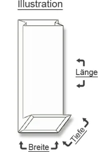 Teetüten 100 Gramm Weiss Kraftpapier