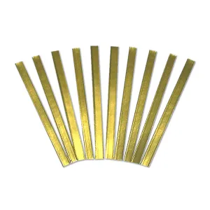 Verschlussstreifen 14cm Gold