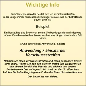 Verschlussstreifen 8cm Weiss